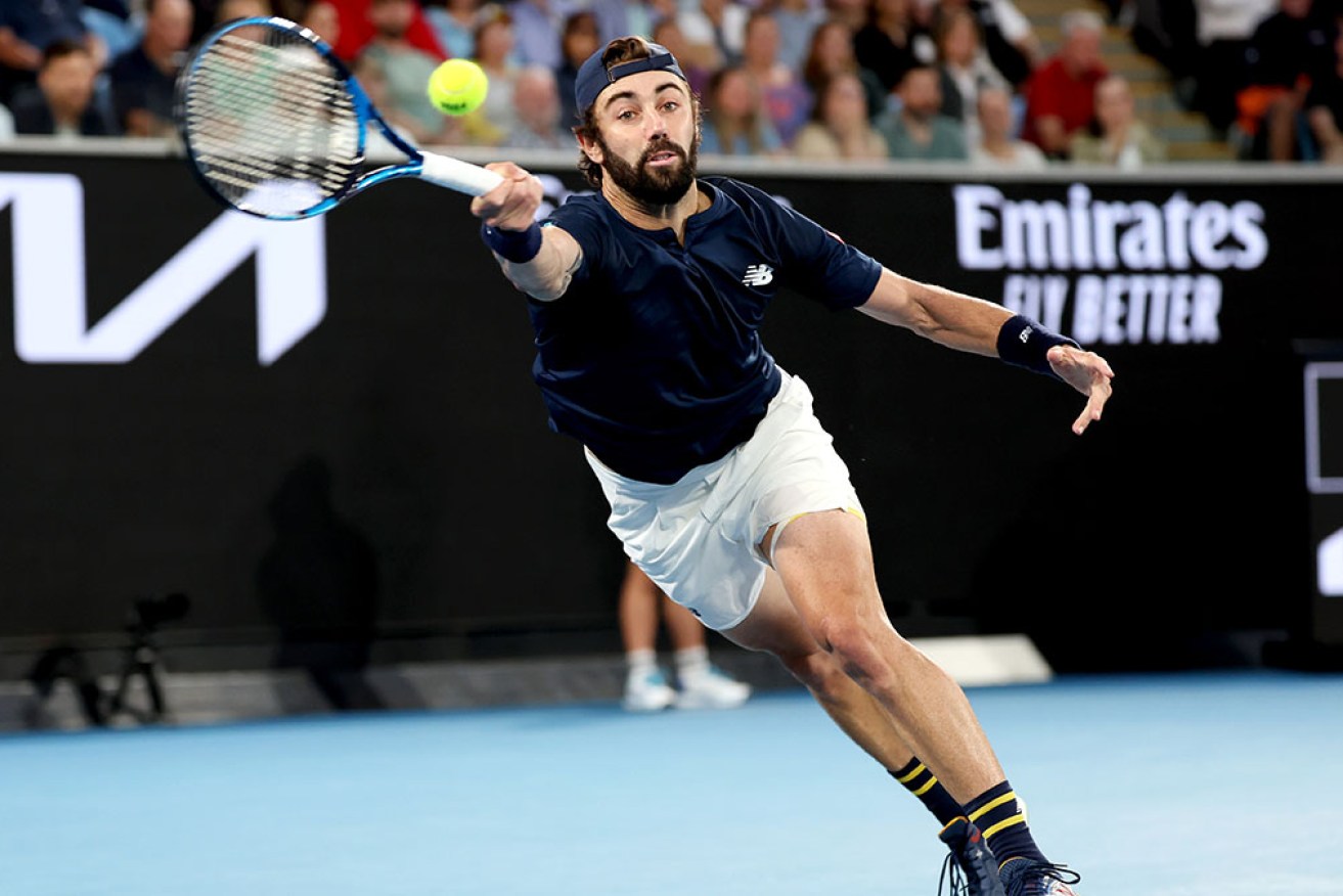 Jordan Thompson fought hard before his Australian Open hopes crumbled at the hands of the No.7 seed on Wednesday night.