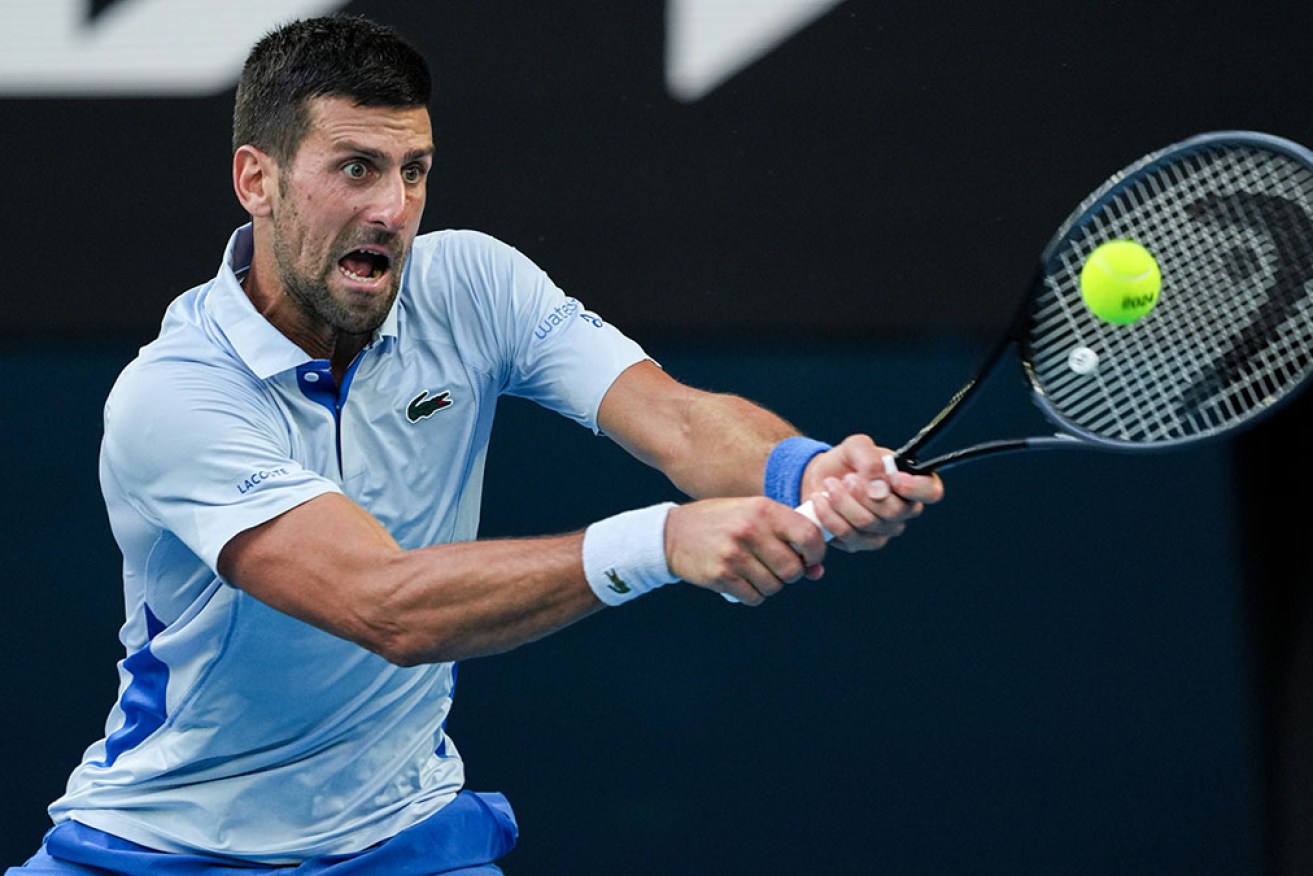 Novak Djokovic is through to the semi-final of the Australian Open after defeating Taylor Fritz.