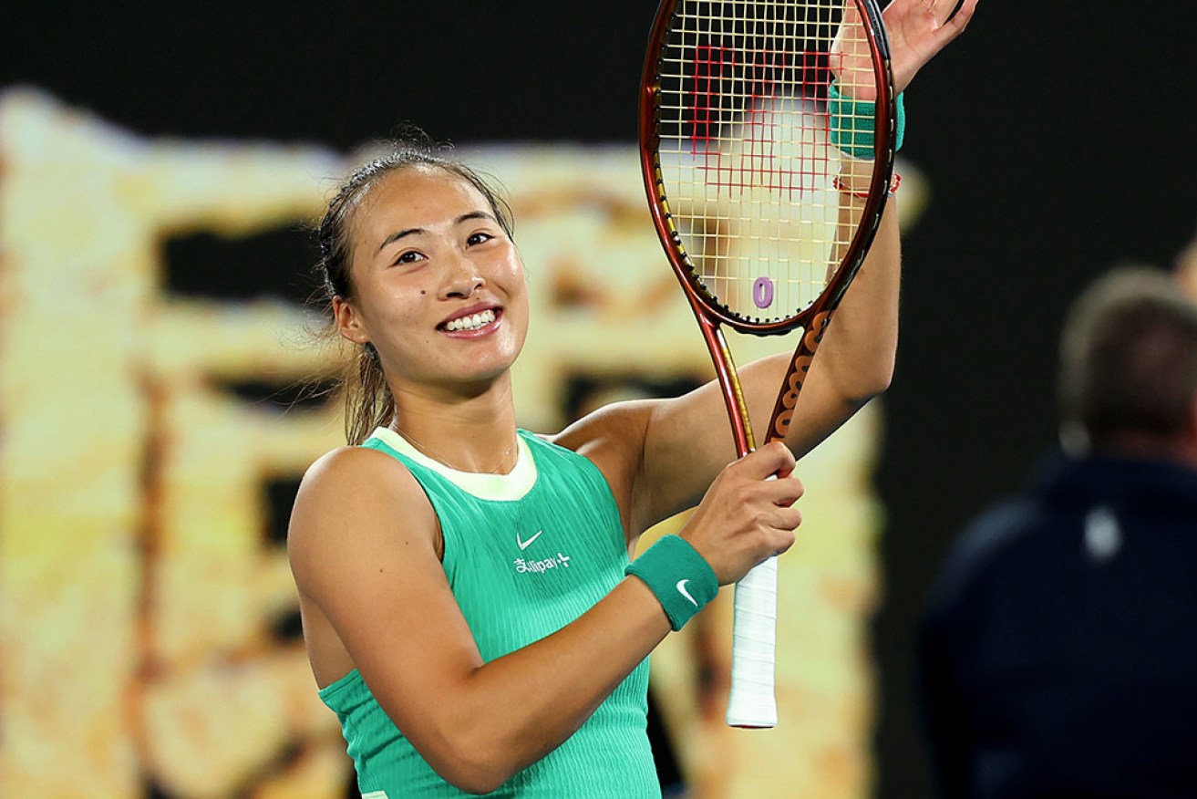 Zheng Qinwen is through to the semi-final of the Australian Open after beating Anna Kalinskaya. 
