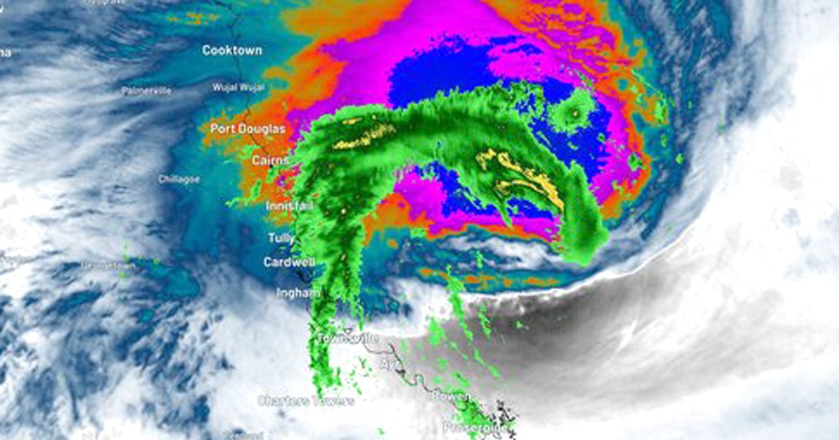 Cyclone Kirrily upgraded to category three as it nears Qld
