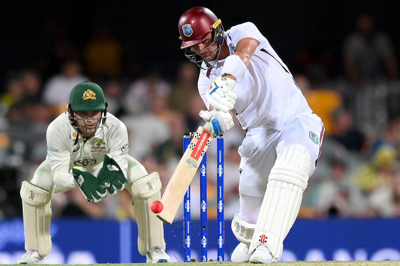 Joshua Da Silva has top scored with 79 to steer West Indies to 8-266 at stumps at the Gabba. 