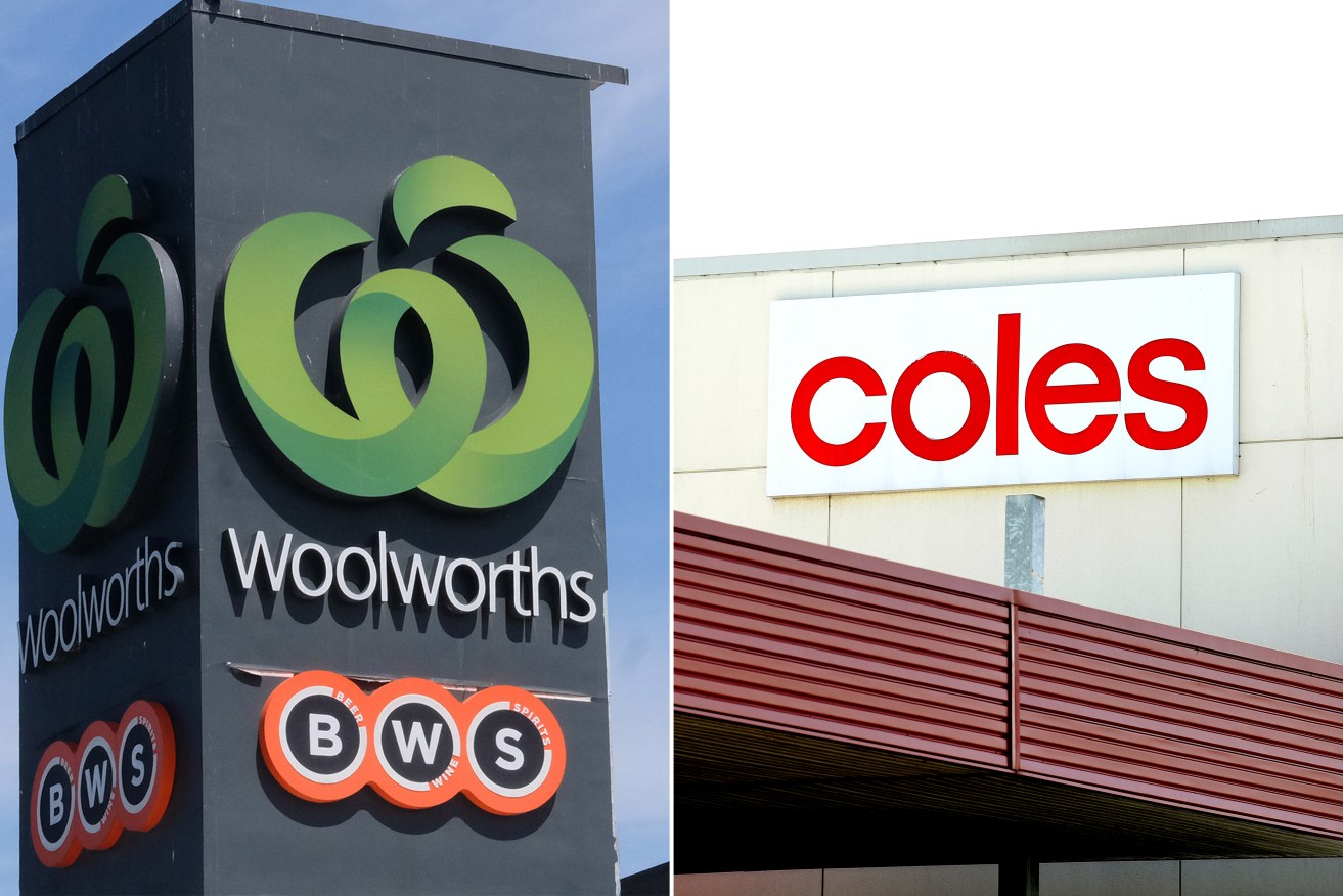 Australia's two supermarket giants charge more than big supermarkets in the UK.
