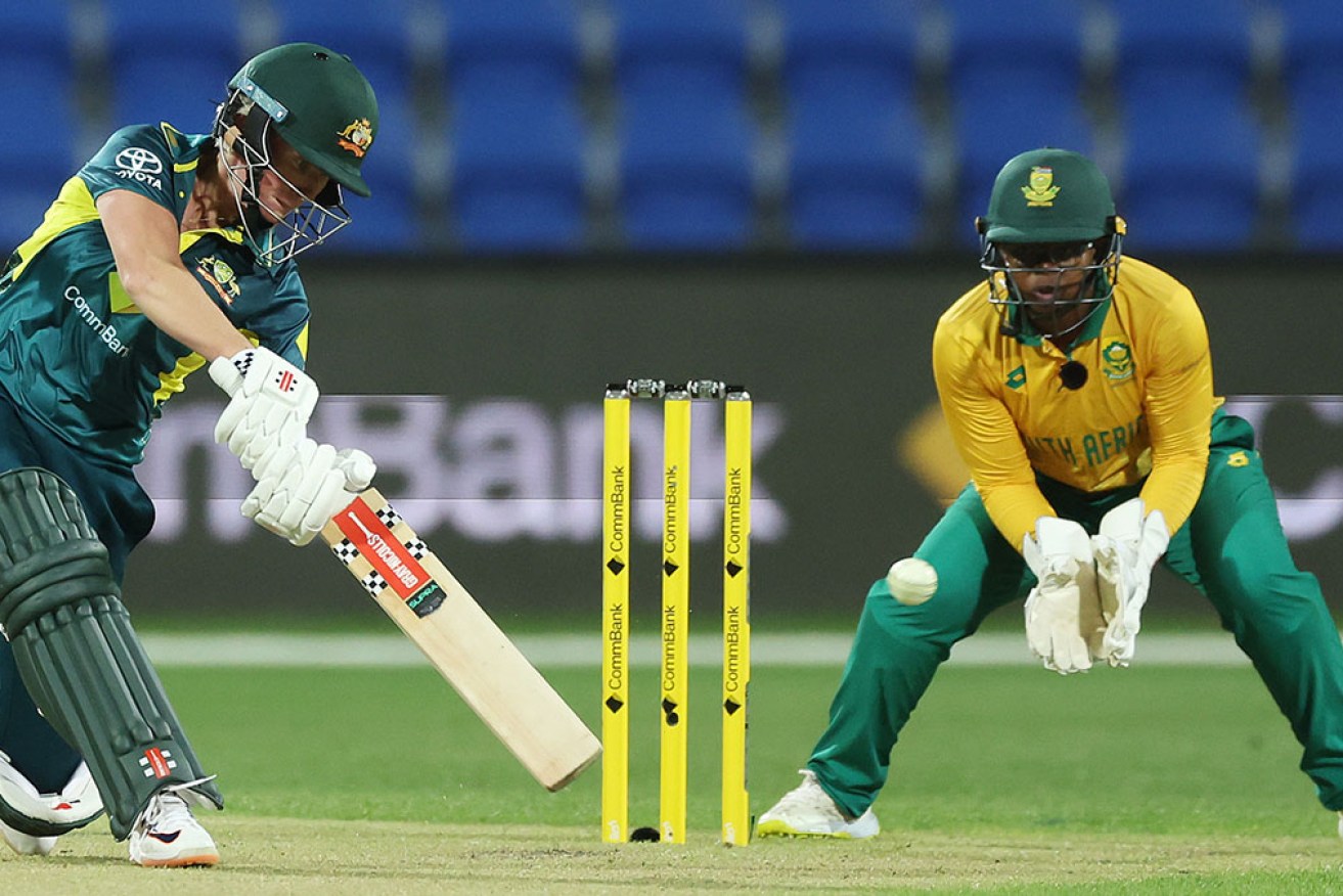 Beth Mooney led Australia to victory over South Africa with a dashing 82 off 55 balls. 