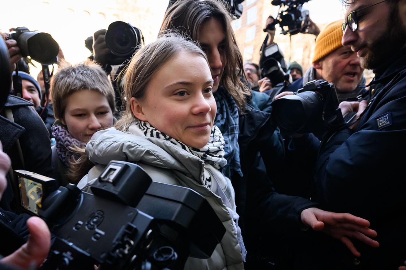 Greta Thunberg pleaded not guilty to breaching the Public Order Act at a protest at a Mayfair hotel. 