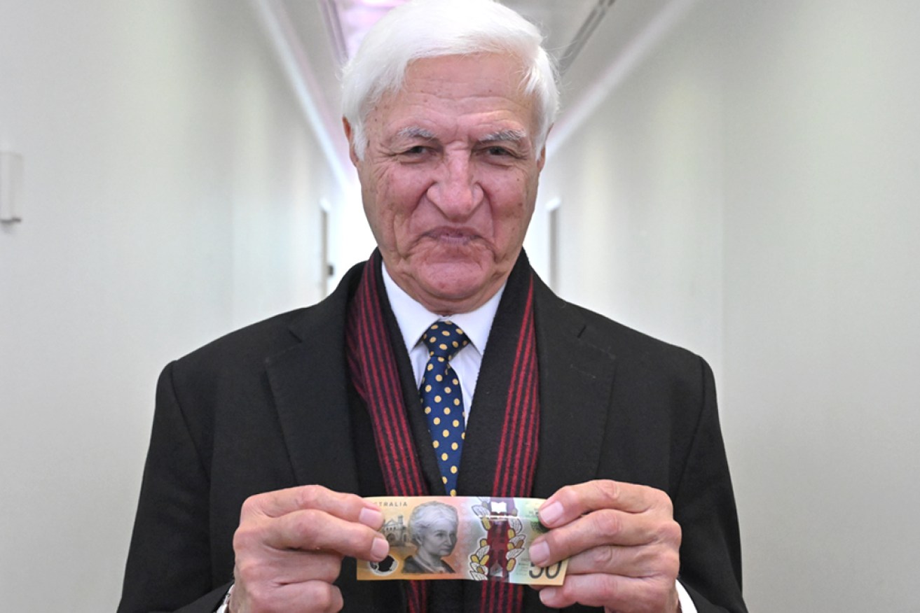 Bob Katter was fired up at a parliamentary cafe's cash-free policy. Photo: AAP