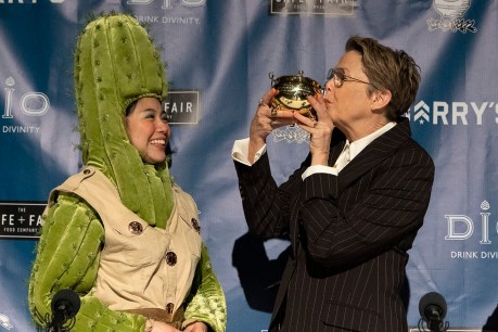 Annette Bening hams up Hasty Pudding gong 