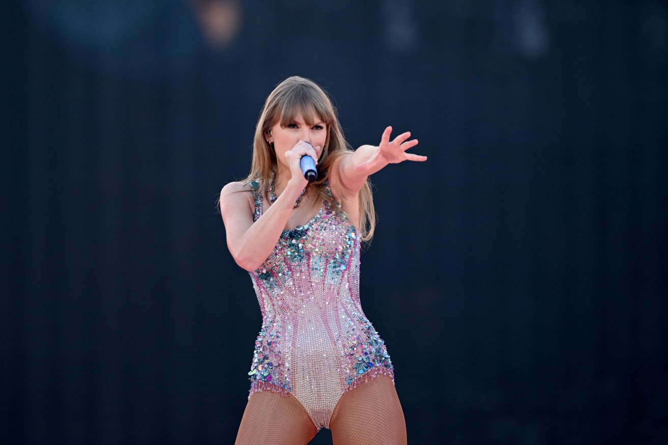 Taylor Swift performs at the MCG on Friday night. 