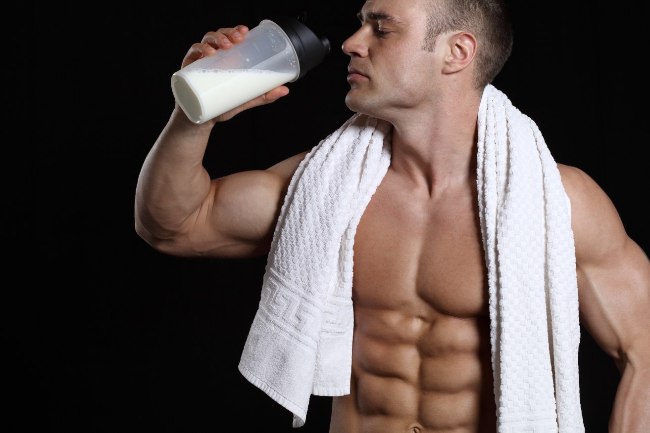 Careful with those protein shakes, big guy. Too much of the protein can lead to clogged arteries.