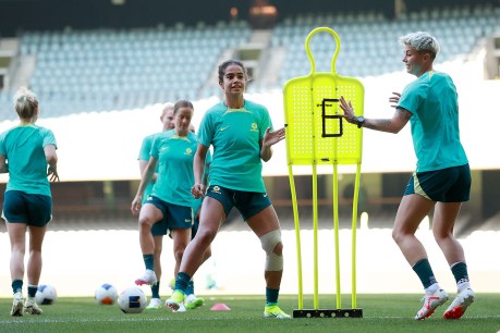 Matildas unfazed by Marvel Stadium pitch for Olympics qualifier