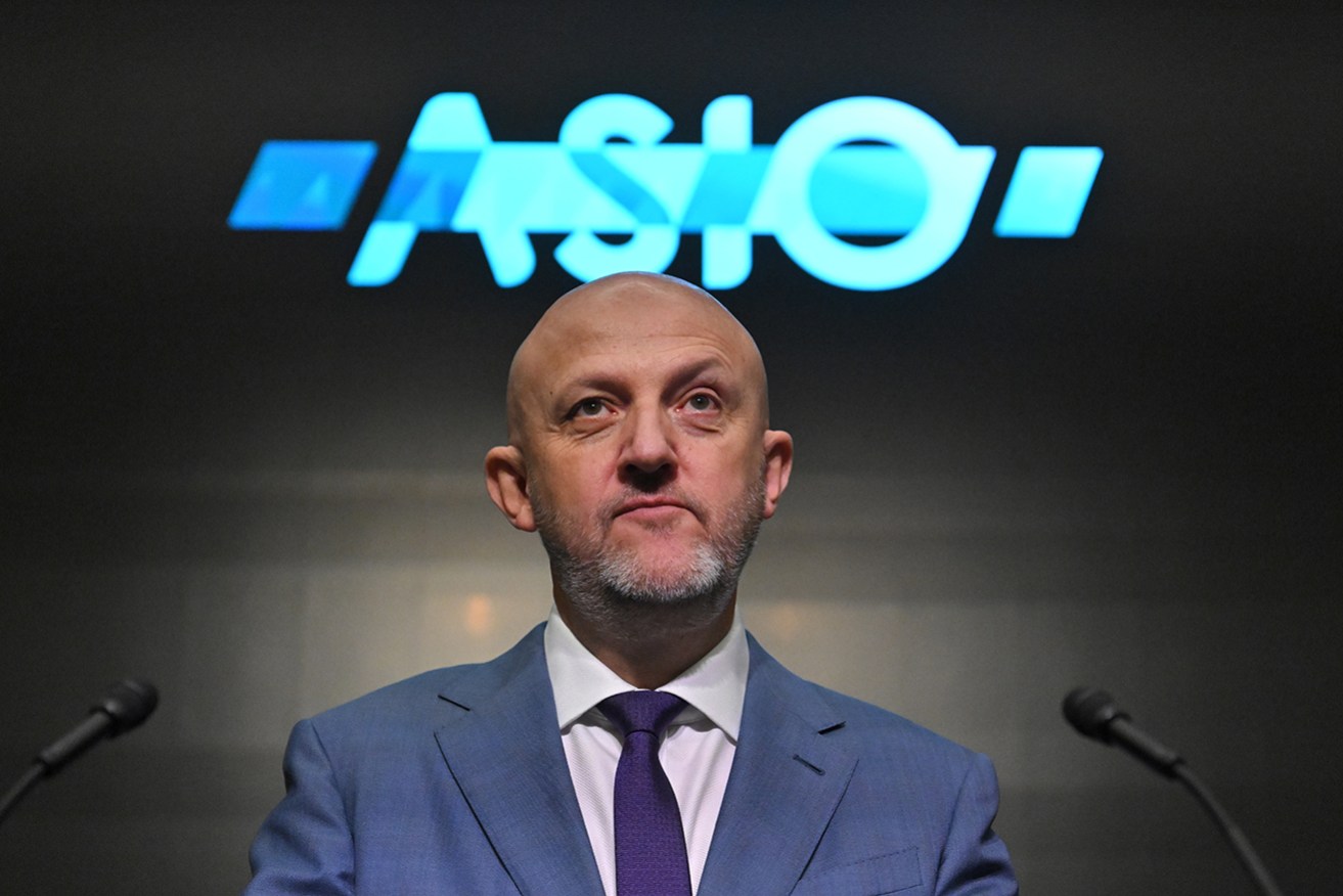 Australia's spy chief told an audience, which included ambassadors, "consider yourself warned'.
