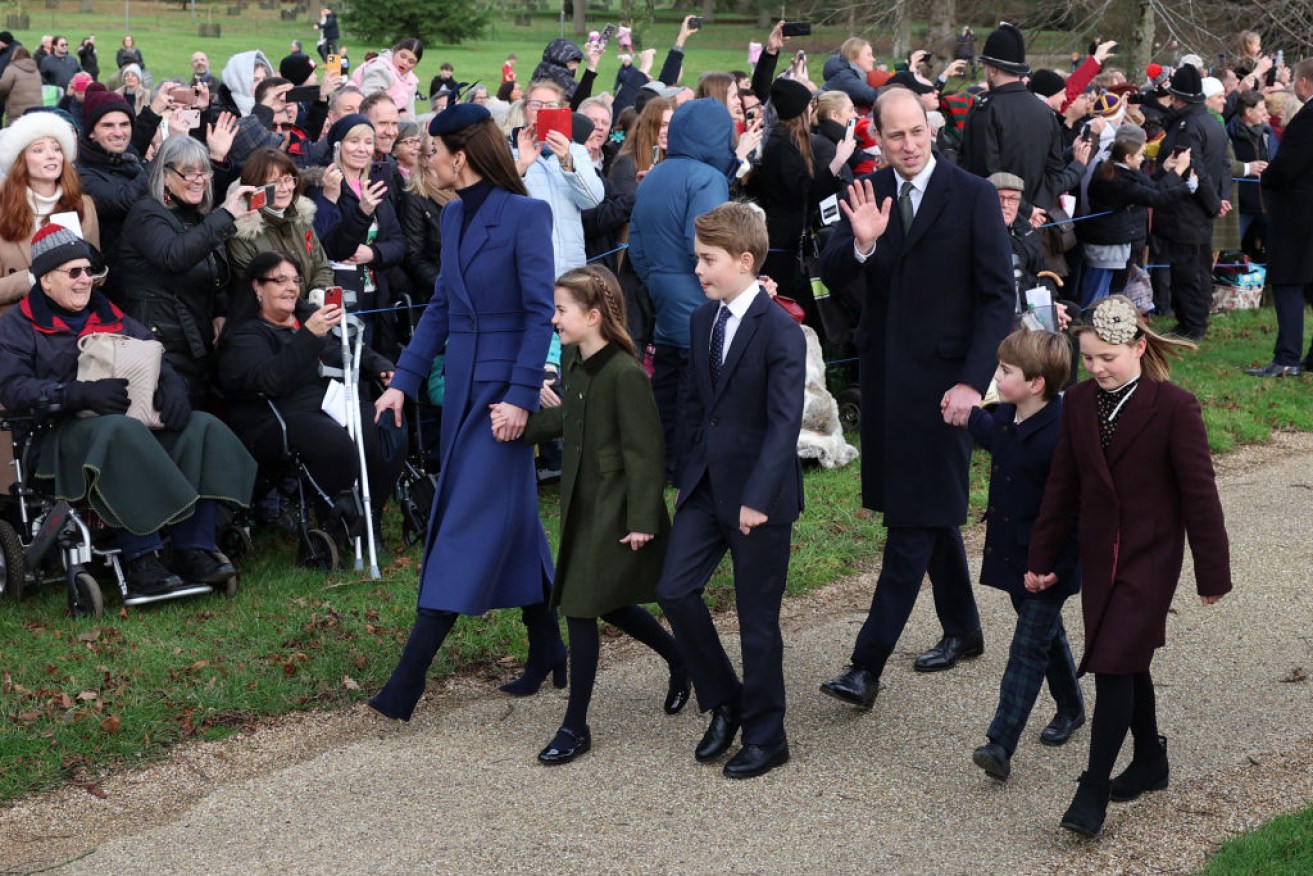 The last public outing of William and Kate and their children was on Christmas Day.