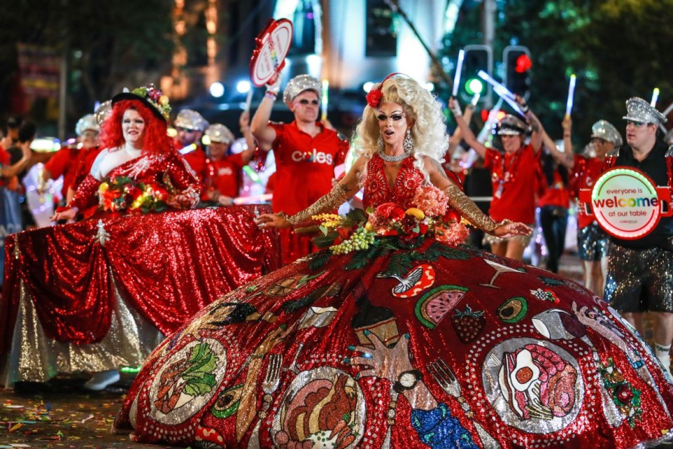 There were 12,500 participants in the colourful and glittery parade.