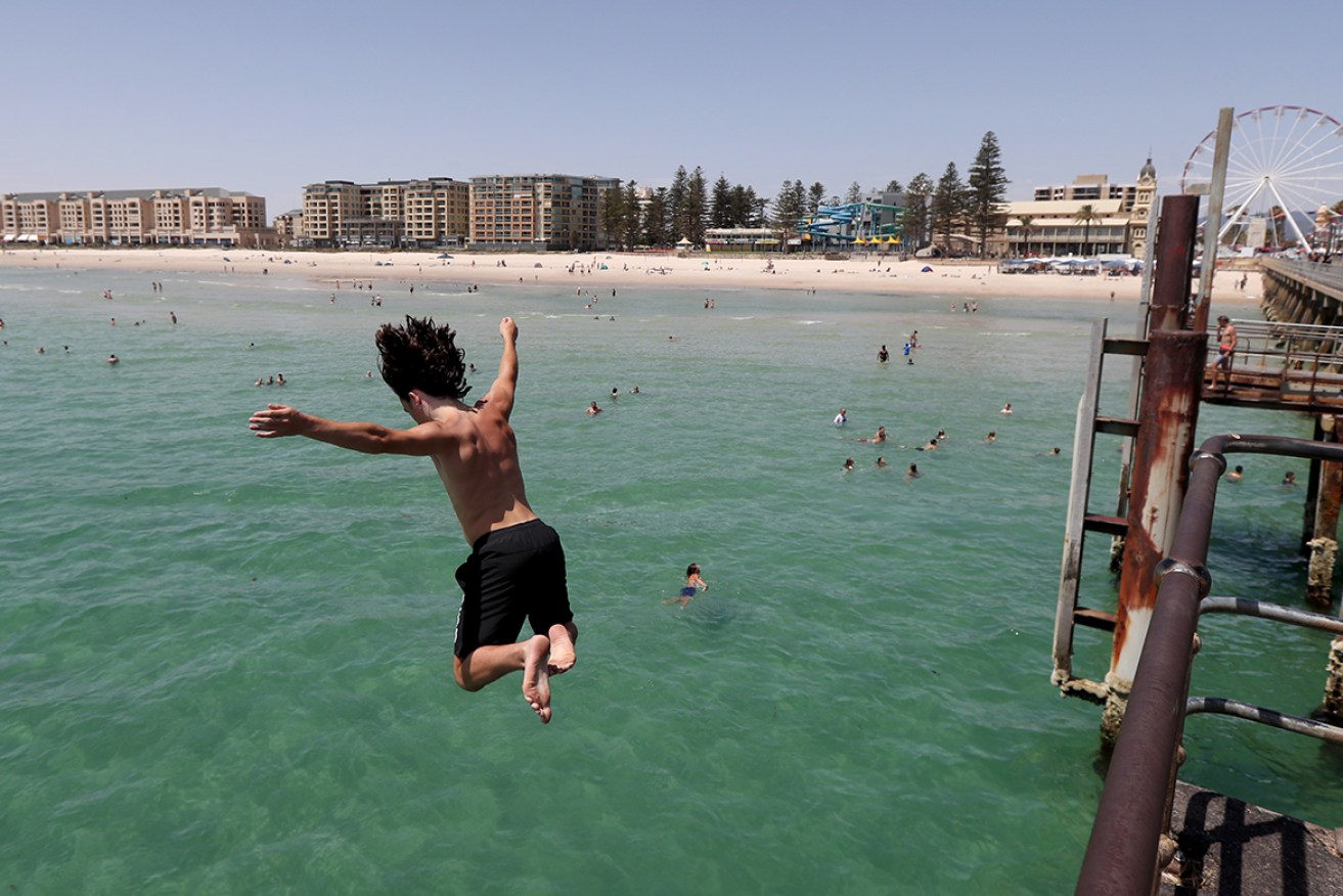Temperatures in Adelaide climbed to almost 40 degrees as an autumn heatwave affected multiple states.