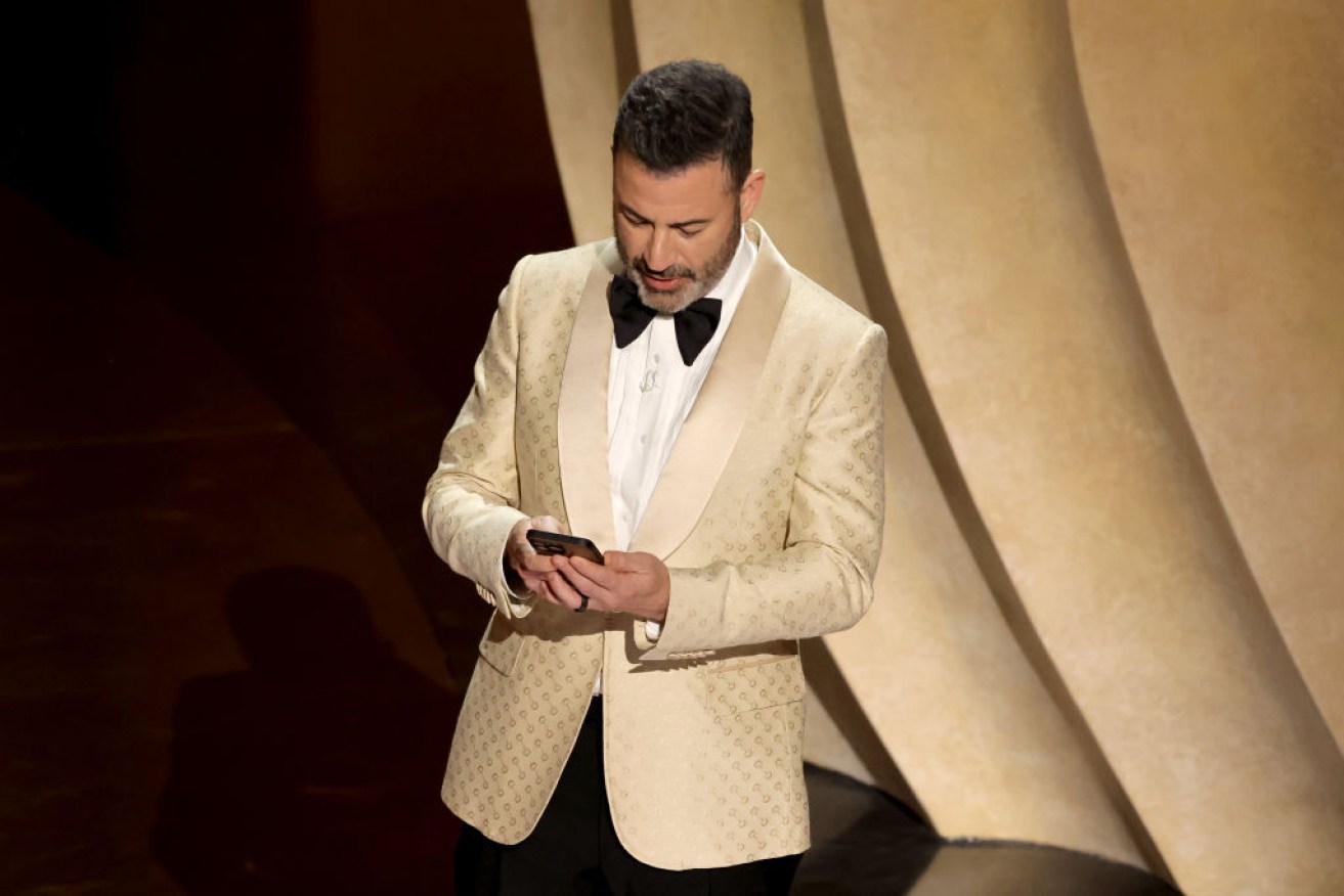Despite Donald Trump trying to spoil the night, host Jimmy Kimmel has the last word.