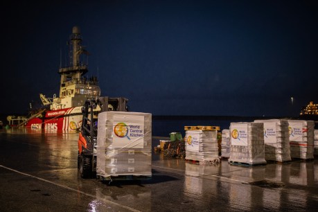 First aid ship en route to starving Gazans