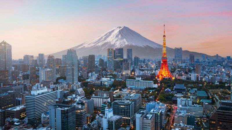 Tokyo and Mount Fuji. Getty