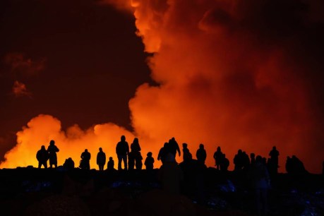 Defences hold for now in fiery Iceland eruption