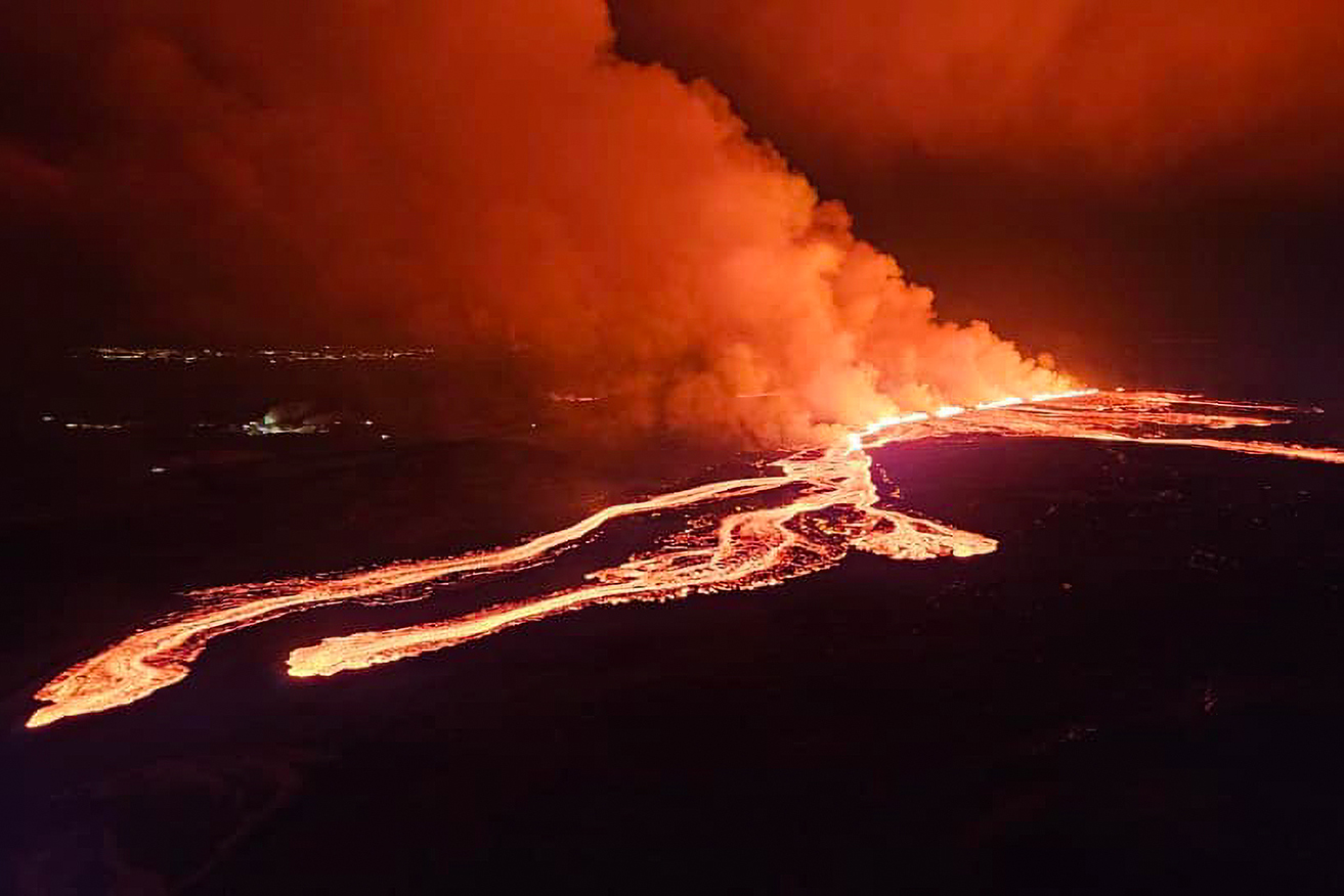 Lava flows have continued at a steady pace and it's too early to project when it will end. 