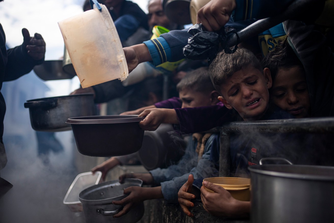 Over one million Gazans, half the population, are experiencing "catastrophic" shortages of food. 