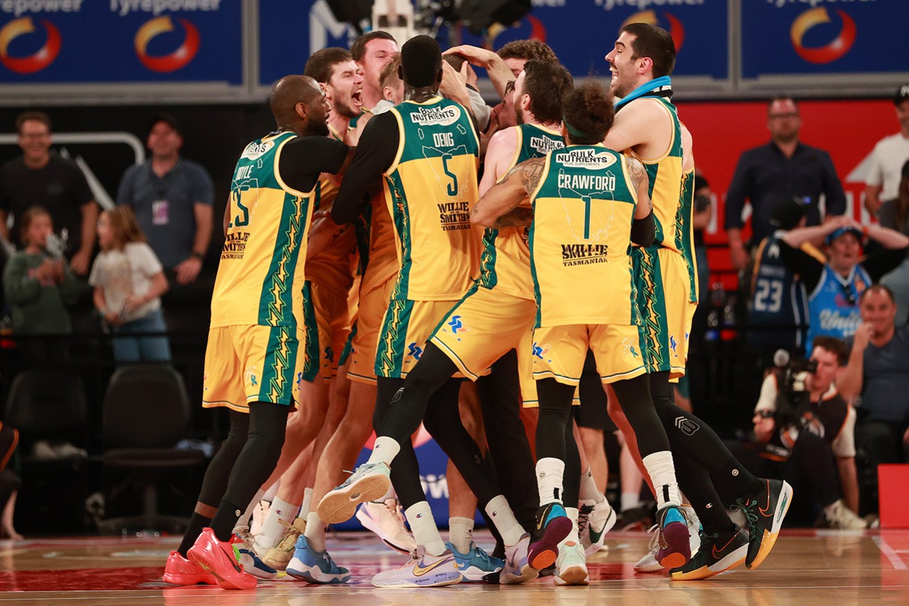 Jack McVeigh late heroics sealed a thrilling win for Tasmania JackJumpers in game three of the NBL decider on Sunday.