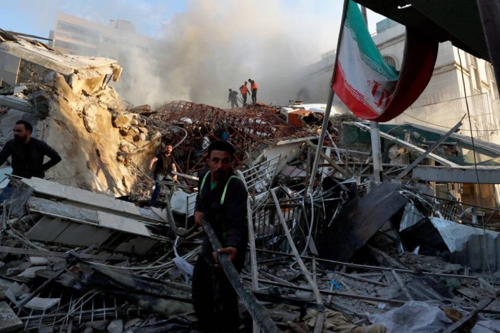 Suspected Israeli warplanes bomb Iran's Syria embassy