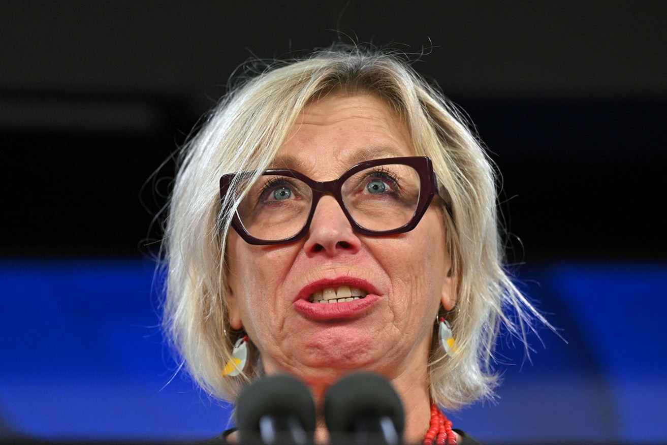 Rosie Batty delivers an impassioned speech to the National Press Club on Wednesday.