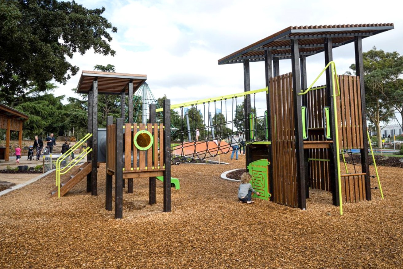 Material found in mulch at a Melbourne playground has been confirmed to be asbestos.