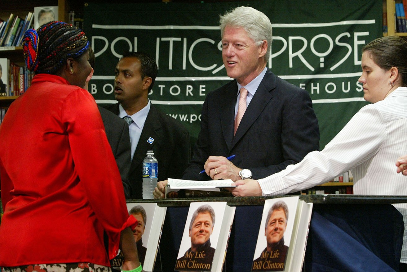 Former US President Bill Clinton sold a million copies of his book <i>My Life</i> in 2004.