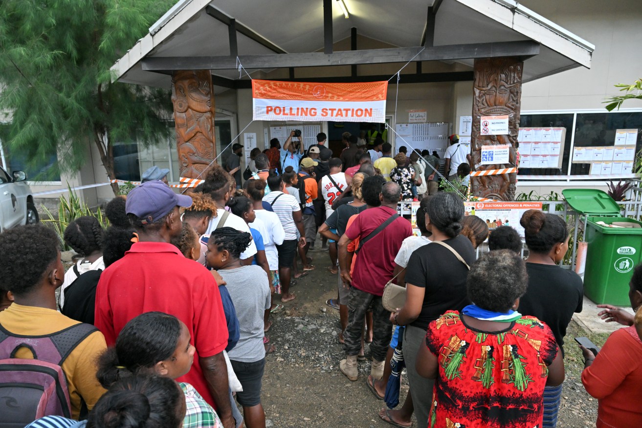 The national vote in the Solomon Islands coincides with elections for eight of 10 local governments.