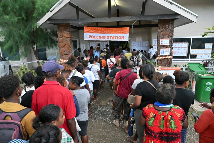 Voters out for Solomon Islands election