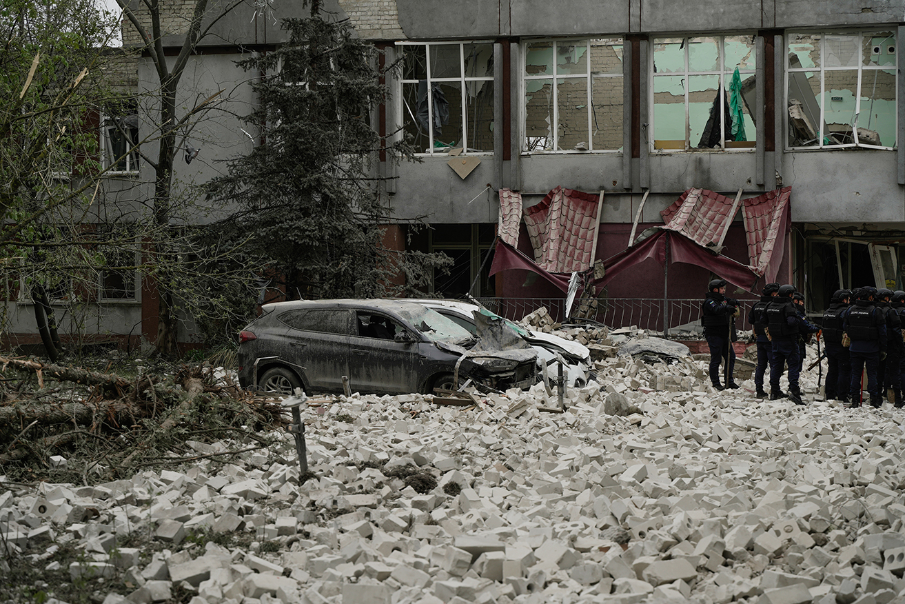 At least eight people were killed and 18 injured in the Russian bombardment of Chernihiv.
