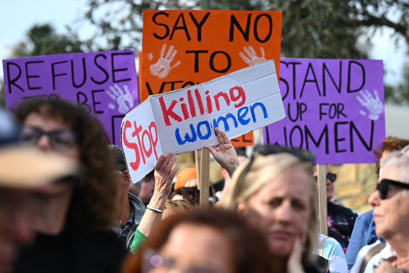 Thousands of people have marched in Canberra for the last of 17 rallies against gendered violence. 