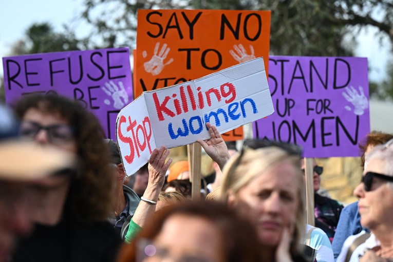 Leaders convene emergency meeting as thousands rally to end violence against women