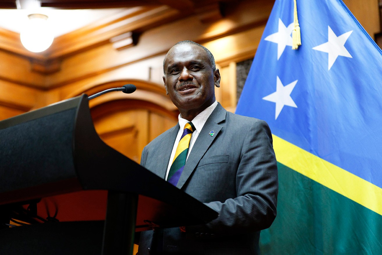 Jeremiah Manele, pictured in 2022, has pledged to keep the same foreign policy basis: "friends to all and enemies to none".
