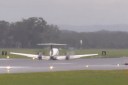Plane lands safely after landing gear failure