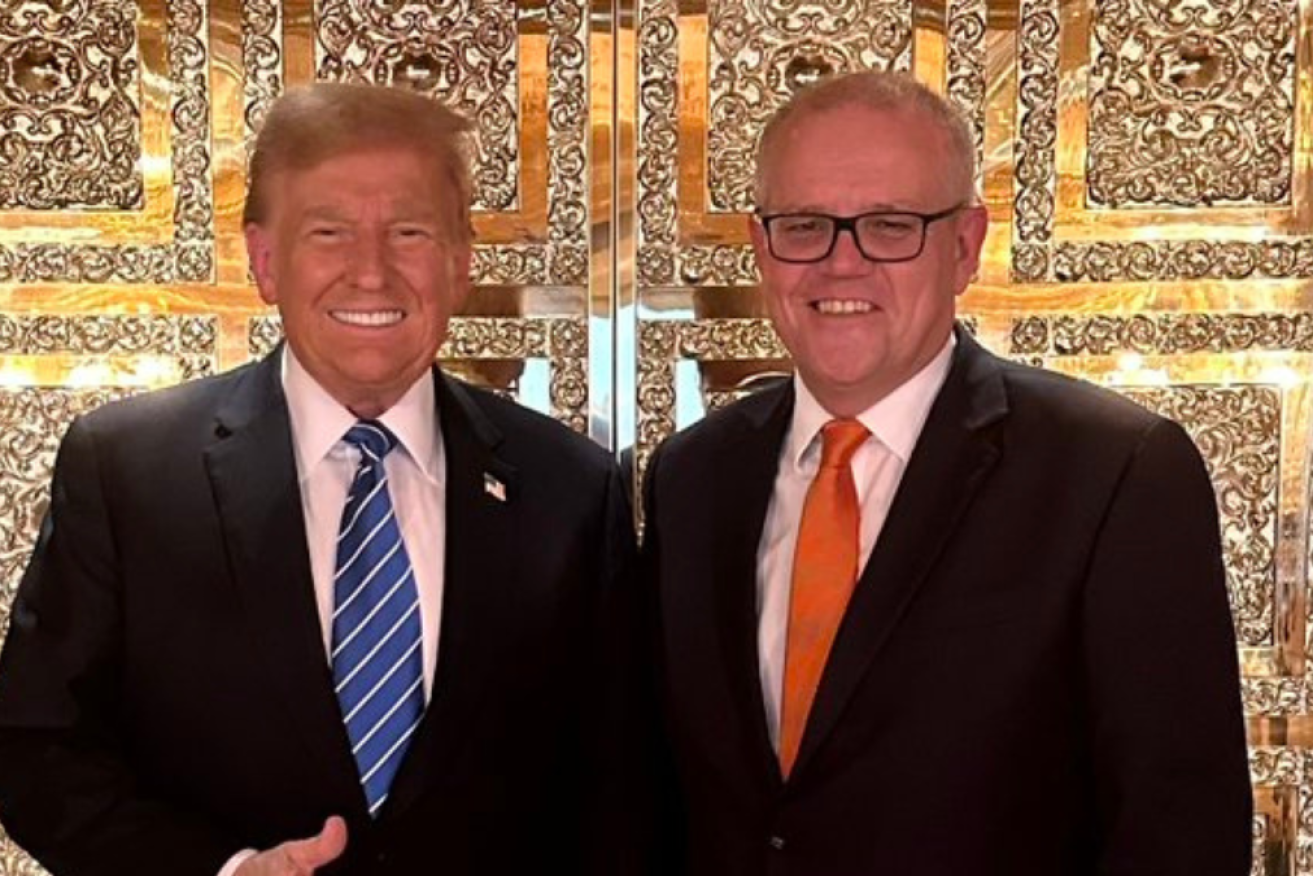 Scott Morrison and Donald Trump have discussed the AUKUS defence alliance during talks.
