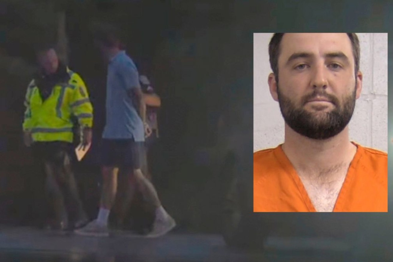 Scottie Scheffler had his mug shot taken after earlier being arrested.