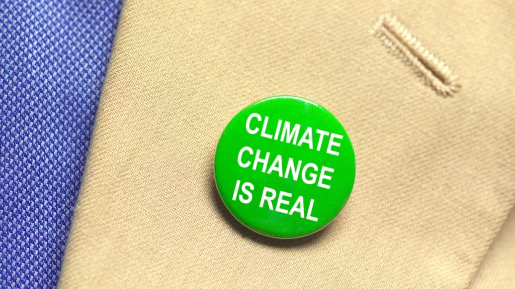 Climate change badge