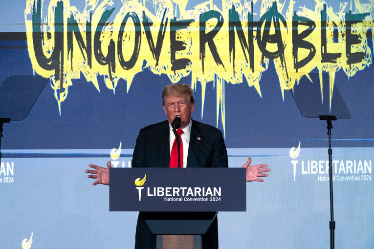 Donald Trump booed at Libertarian convention