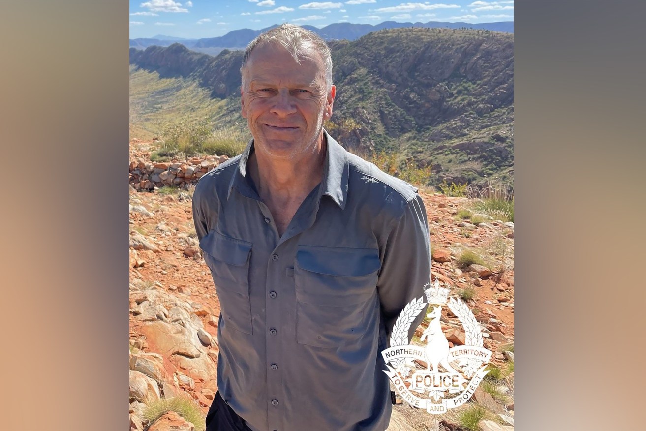 Alistair Thomson is missing after going hiking along the Larapinta Trail in Central Australia.