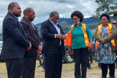 PNG Prime Minister visits landslide site