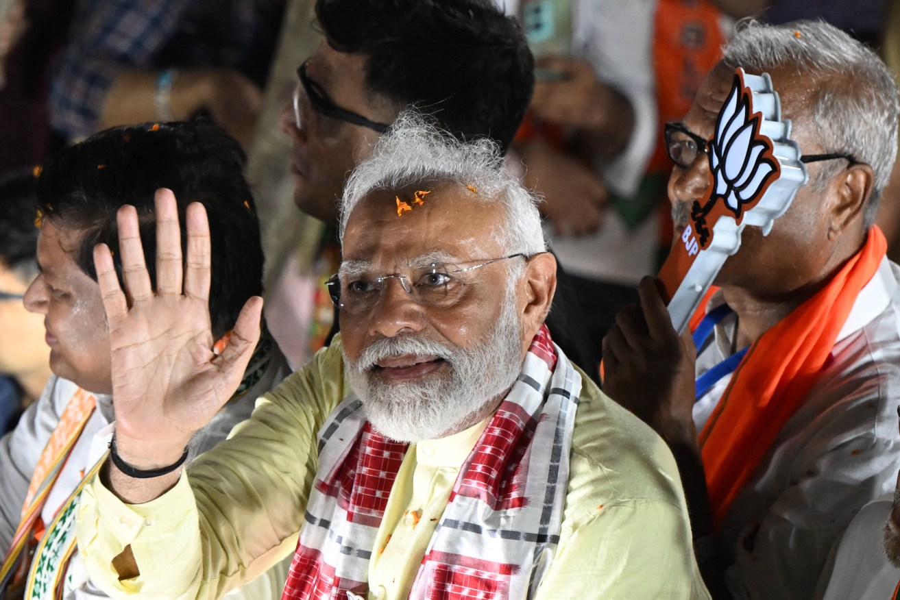 Exit polls are predicting a massive election win for Indian Prime Minister Narendra Modi.