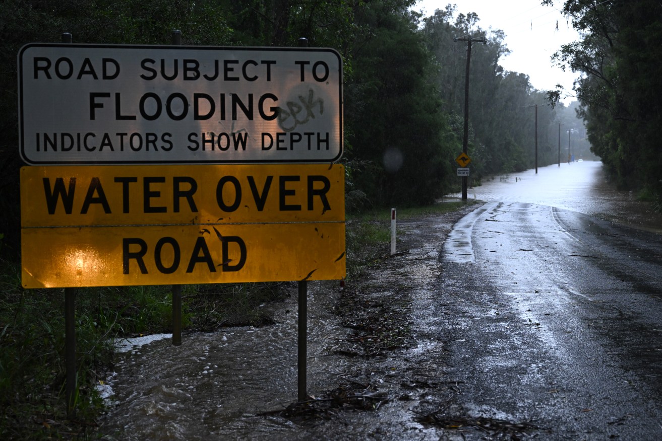 Large areas of the east coast near the NSW-Queensland border are expected to receive heavy rain.