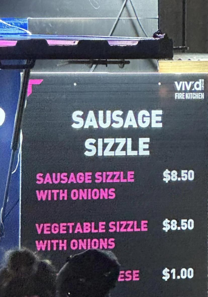 vivid sydney sausage