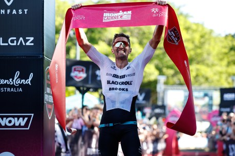Matt Burton claims emotional Ironman win