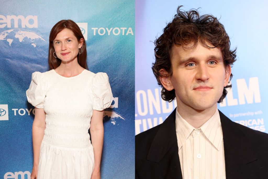 pictured is Bonnie Wright and Harry Melling