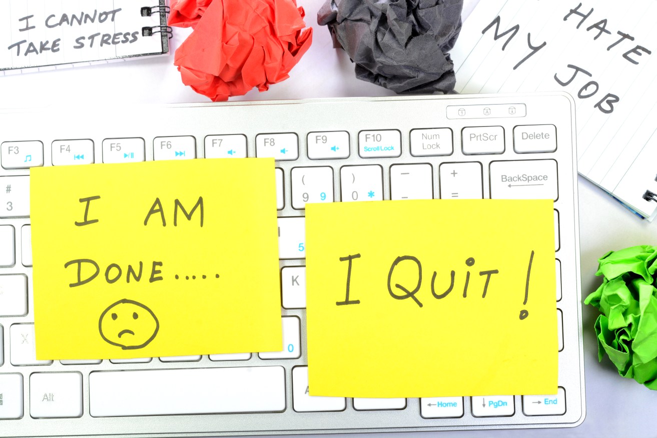 Chucking in your job in the heat of the moment might feel good – for a while. But there are better ways to cope.