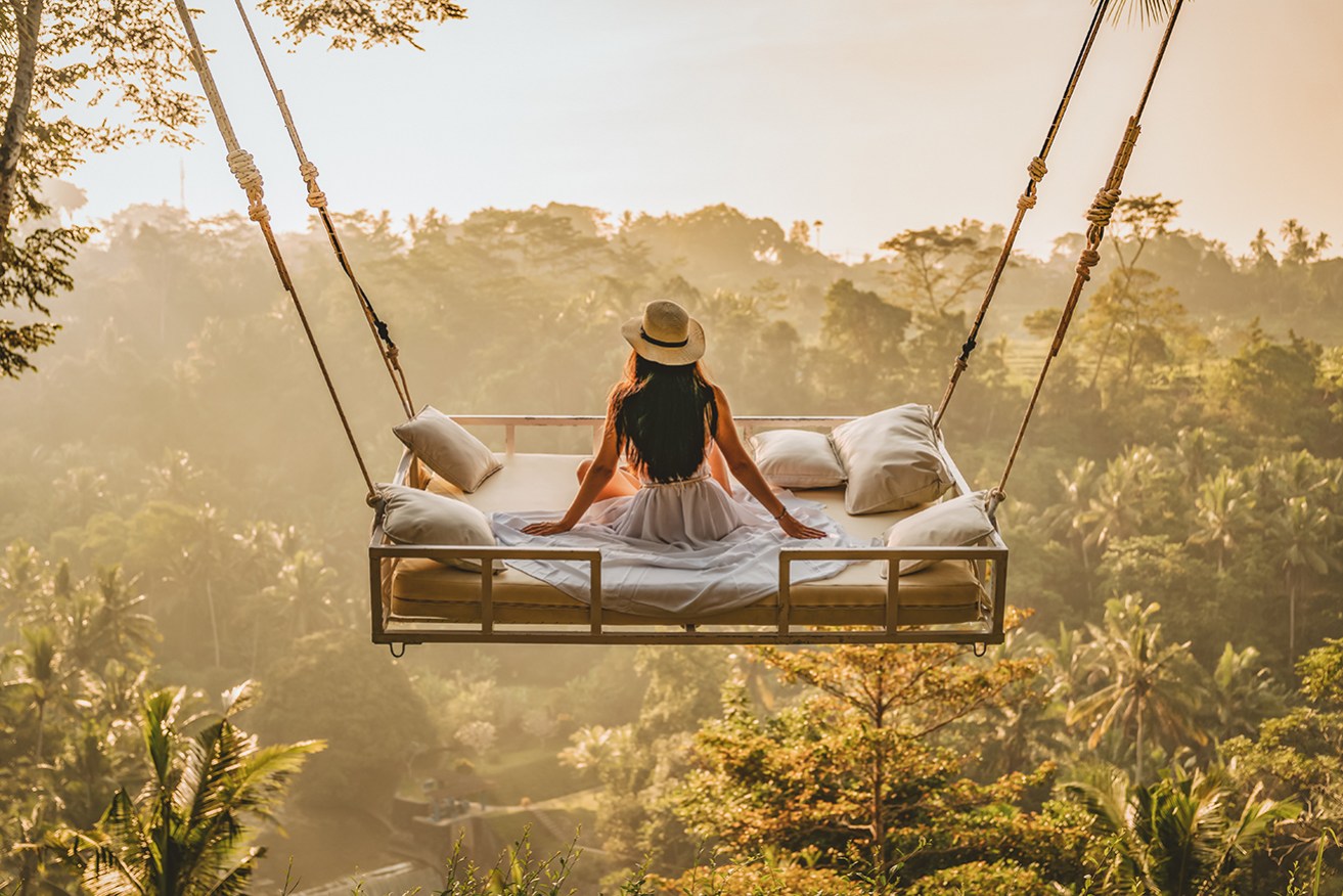 A jungle bed in Bali may fit some people’s  profile for sleep tourism. 