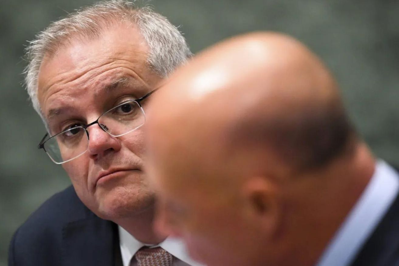 Casting an eye over Peter Dutton's job as Opposition Leader perhaps? If only Scott Morrison still had the authority to sign up for the role.