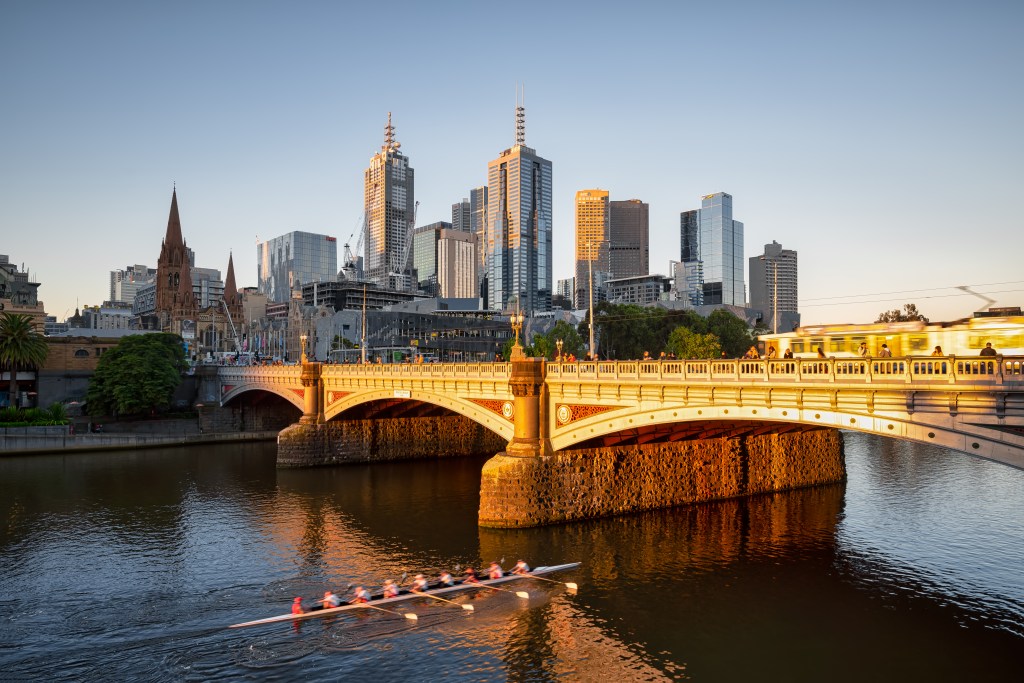 Pictured is the Yarra River in Melbourne.